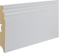 Плинтус МДФ GRACE Смартпрофайл Пеинт 100E (100 мм, 2,4 м, белый под покраску) УТ000024571