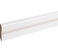 Плинтус МДФ GRACE Смартпрофайл Глосс LED 80М (80 мм, 2,4 м, белый) УТ000070307