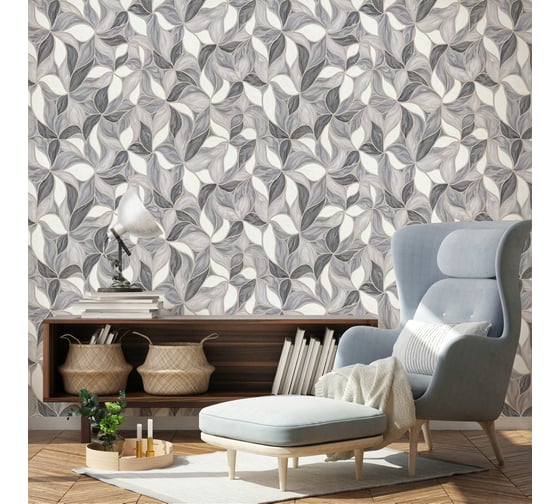 Виниловые обои горячего тиснения на флизелиновой основе Euro Decor Fractal (1.06х10.05 м; 1 рулон) 7144-23