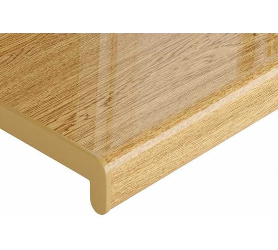 Подоконник Crystallit Кристаллит, дуб натуральный глянцевый, 1200x600 мм 01.04.102.1200.600