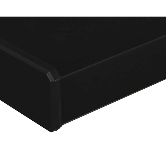 Подоконник Vitrage Дизайн, черный матовый, 1500x300 мм 01.06.131.1500.300