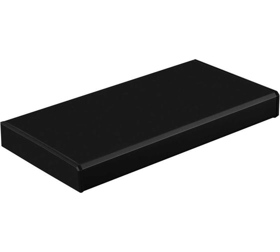 Подоконник Vitrage Дизайн черный матовый, 1200x500 мм, 01.06.131.1200.500