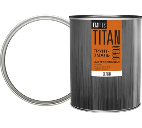 Грунт-эмаль быстросохнущая TОРЕОЛ ITAN матовая белая RAL 9010 0.75 л 0 83760