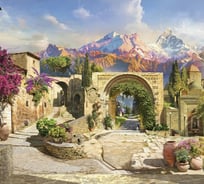 Обои АртПолиграф Milan Дорога в горы, 200х180 см M 5187