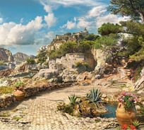 Обои АртПолиграф Milan Город на скале, 200х180 см M 5191