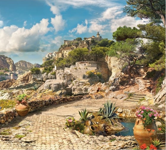 Обои АртПолиграф Milan Город на скале, 200х180 см M 5191 1