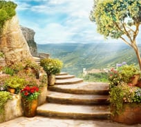 Обои АртПолиграф Milan Над холмами, 200х180 см M 5129