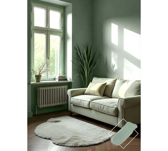 Краска водно-дисперсионная интерьерная Olecolor NCS S 4010-G30Y, 1.0 кг / 0.63 4300016259