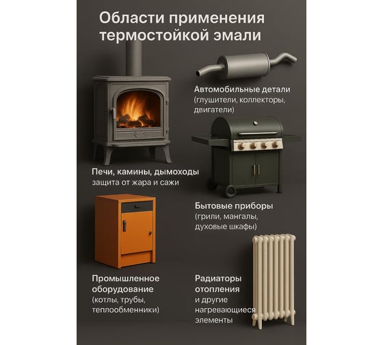 Эмаль термостойкая SHIHRAN шоколадная, ral 8017, до +400°С, 0.4кг 00000005990