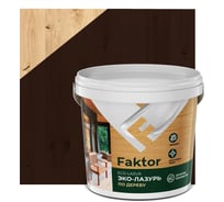 Эко-лазурь ЯРОСЛАВСКИЕ КРАСКИ FAKTOR для древесины палисандр, ведро 0.9 кг О06864