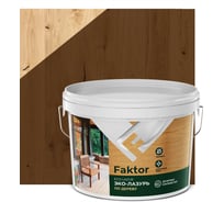 Эко-лазурь ЯРОСЛАВСКИЕ КРАСКИ FAKTOR для древесины орех, ведро 2.7 кг О06868