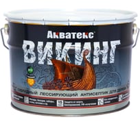 Антисептик для дерева АКВАТЕКС ВИКИНГ лессирующий, полуматовый, белый, 0.75 л 220967
