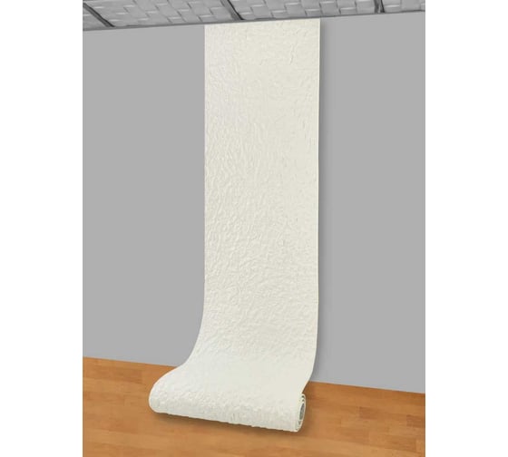 Самоклеящаяся ПВХ плитка LAKO DECOR рулон, гибкий камень, белый, толщина 11мм, 2,1м², 70х300 см LKD-STONE-RS001-RU