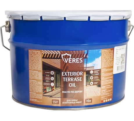 Масло для дерева VERES Exterior Terrase Oil, 10 л, дуб 276733