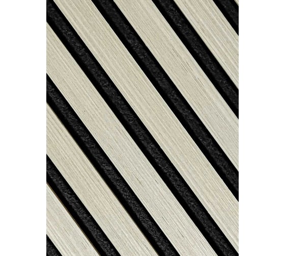 Акустические реечные панели LAKO DECOR 600-600 мм, Дуб Молочный, в комплекте 10 шт., LKD-RE-ACU-305-KO-MEGA10