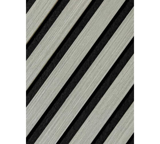 Акустические реечные панели LAKO DECOR 600-600 мм, Дуб дымчатый, в комплекте 10 шт LKD-RE-ACU-312-KO-MEGA10