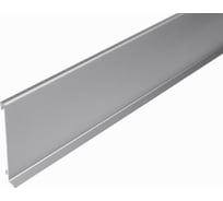 Плинтус алюминиевый РУССКИЙ ПРОФИЛЬ SSZ-60мм 2,5м анодированный серебро матовый, в комплекте с крепежом 5шт. 4680427142949