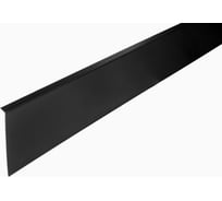 Плинтус алюминиевый РУССКИЙ ПРОФИЛЬ 80 мм, 2.5м, анодированый, черный матовый 4680427096198