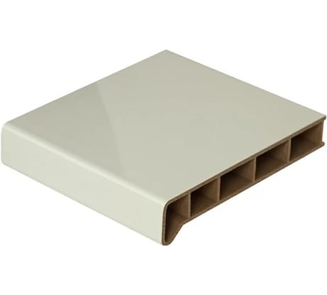 Подоконник пластиковый Moeller 400мм, белый глянцевый, 3 метра, MOL0217.07/3