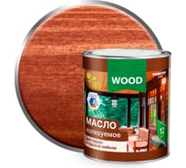 Масло колеруемое для террас и садовой мебели Farbitex красное дерево, 0.75 л F 4300016567