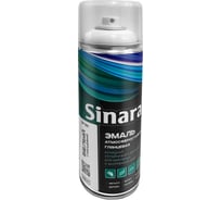 Эмаль для наружных и внутренних работ Sinara белая глянцевая, алкидная атмосферостойкая, в аэрозольной упаковке, 520 мл SP 130