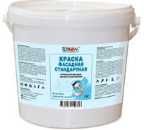 Краска водоэмульсионная фасадная ООО Техно-Ас СТАНДАРТНАЯ, тара 3 кг 00-Б0008899