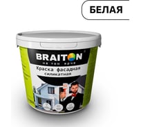 Краска ВД фасадная BRAITON paint BRAITON Силикатная 6 кг bsilkr6