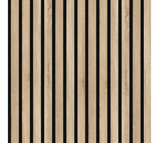 Панель стеновая акустическая STELLA МДФ Comfort Standart Дуб Сонома 2780x600x9 (1шт.упак.) ЦБ-00015498