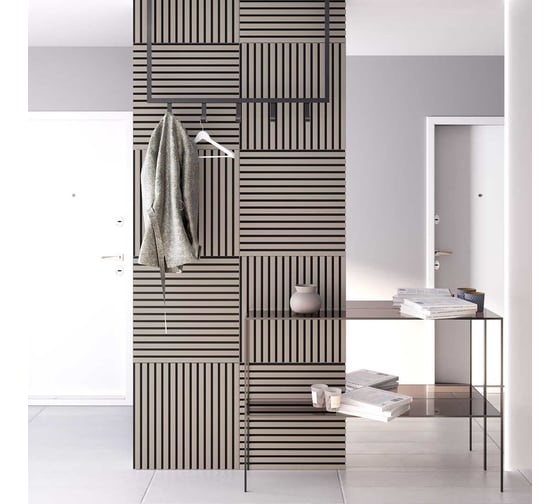 Панель стеновая акустическая STELLA Comfort De Luxe Sandgrau 600x600x9 (уп.1шт.) ЦБ-00016385