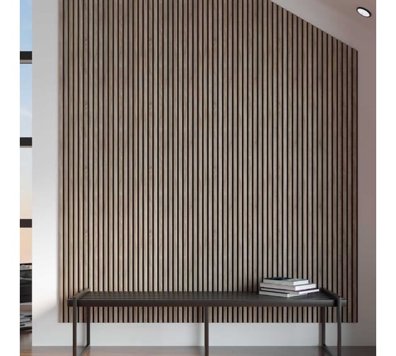 Панель стеновая акустическая STELLA МДФ Comfort Standart Дуб Винтаж 2780x600x9 (уп.1шт.) ЦБ-00015497