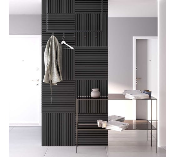 Панель стеновая акустическая STELLA Comfort De Luxe Black Lead 600x600x9 (уп.1шт.) ЦБ-00016382