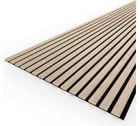 Панель стеновая акустическая STELLA МДФ ComfortLight Дуб Снежный 2780x600x9 (уп.1шт.) ЦБ-00016290