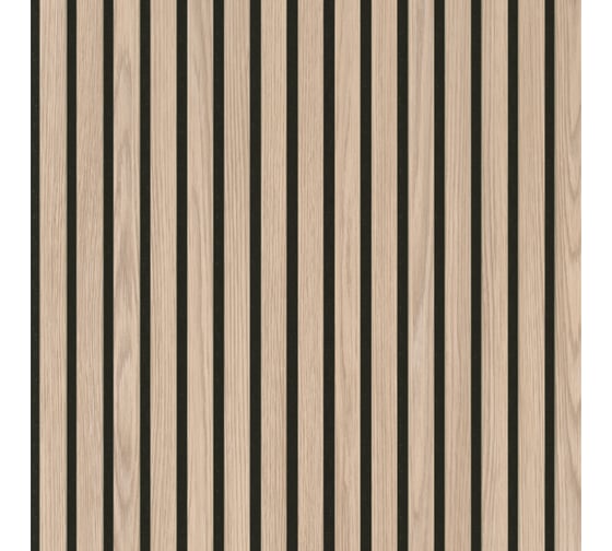 Панель стеновая акустическая STELLA МДФ ComfortLight Дуб Снежный 2780x600x9 (уп.1шт.) ЦБ-00016290