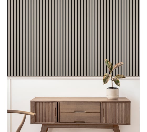 Панель стеновая акустическая STELLA Trend De Luxe Sandgrau 900x600x21 мм, упак. 1шт ЦБ-00016389