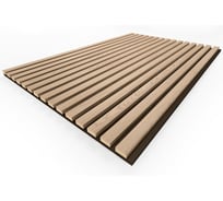 Панель стеновая акустическая STELLA МДФ Trend Light Дуб Снежный 900x600x21 мм, упак. 1шт ЦБ-00016155 STELLA  ЦБ-00016155