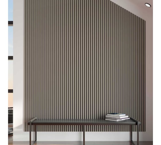Панель стеновая акустическая STELLA Trend De Luxe Sandgrau 2780x600x21 мм, уп.1шт ЦБ-00016388