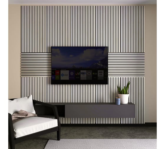 Панель стеновая акустическая STELLA Trend Standart Лиственница Лагерта 900x600x21 мм, упак. 1шт ЦБ-00016157