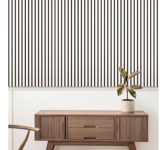 Панель стеновая акустическая STELLA МДФ Trend Standart Белый 900x600x21 мм, уп.1шт ЦБ-00015432