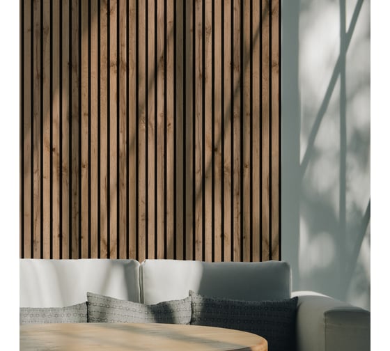 Панель стеновая акустическая STELLA Trend Light Пекан 2780x600x21 мм, упак. 1шт ЦБ-00016152
