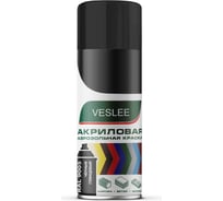 Акриловая аэрозольная краска Veslee черный глянцевый RAL 9005 V9005