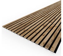 Панель стеновая акустическая STELLA МДФ Comfort Light Пекан 2780x600x9 (уп.1шт.) ЦБ-00016288