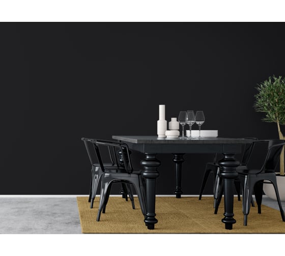 Матовый влагостойкий лак ITALICA (CREPCO) цвета Чернильно-черный/Ink Black, для декоративной штукатурки и деревянных поверхностей, для любых помещений снаружи и внутри 792-0001500
