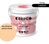 Матовый влагостойкий лак ITALICA (CREPCO) цвета Волосы Блонд/Hair Blonde, для декоративной штукатурки и деревянных поверхностей, для любых помещений снаружи и внутри 794-0708530