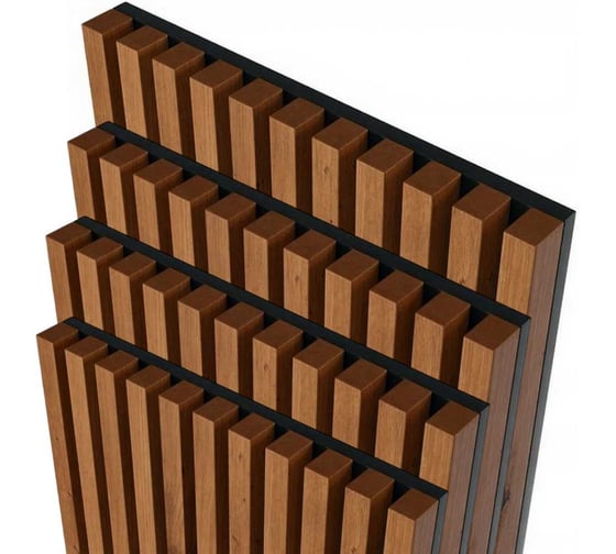 Панели декоративные акустические Sebmet 600x600x21 Дуб Чарльстон 4 шт TD116306060-4 1