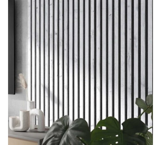 Панели декоративные акустические Sebmet 600x600x21 Дуб крафт белый 4 шт TD116206060-4 1