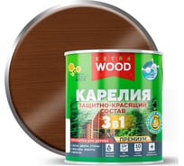 Защитно-красящий состав Farbitex 3в1 для древесины тик Карелия (0.75 л) WOOD EX 4300016714
