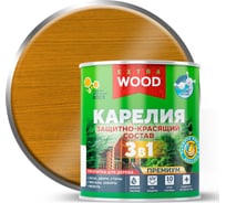 Защитно-красящий состав Farbitex 3в1 для древесины дуб Карелия (0.75 л) WOOD EX 4300016703