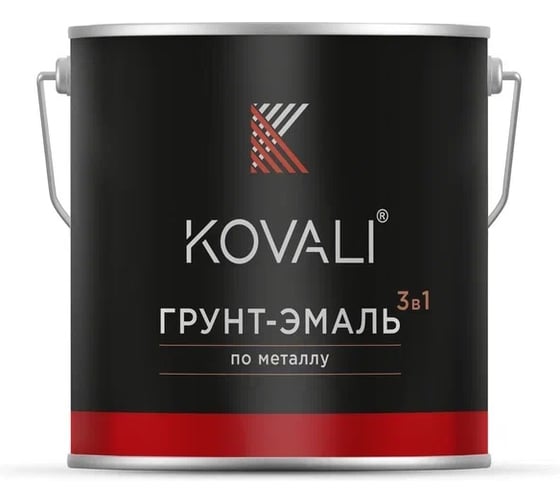 Грунт-эмаль KOVALI 3 в 1 полуглянец NCS S 1010-Y50R (2,4 кг) А3.1.21010-Y50R