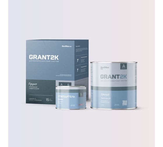 Отвердитель для грунта HardMax УниЭпокс 211 GRANT 2К PRO (бан 0,5л/0,34кг) 4690417138586