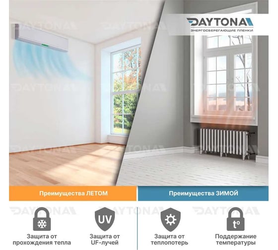 Зеленая теплосберегающая пленка на окна Daytona 70% IR20 (9м х 0.75м) MP1172075090